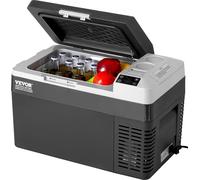 VEVOR Réfrigérateur portable de voiture, Réfrigérateur de voiture 12 volts, 25 l / 26,4 QT Congélateur portable à zone unique, -4℉-68℉ Température réglable, Refroidisseur à compresseur pour la maison,