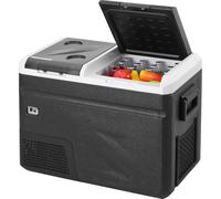 VEVOR Réfrigérateur Portable 36 L, Mini Frigo de Voiture 12 V avec Fonction de Fabrication de Glace, Glacière à Double Zone -20 °C à 20 °C Réglable, Congélateur à Compression pour Maison Camping