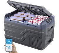 VEVOR Réfrigérateur Portable Pour Voiture Glacière à Double Zone -20℃ à 20℃ Réglable 25L Noir