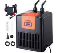 VEVOR Refroidisseur d'Aquarium 200 L, avec Pompe à Eau Haut Débit, Compresseur, Évaporateur en Titane, Accessoires Complets, Refroidissement Rapide pour Aquarium, Axolotl, Récif Corallien, Hydroponie