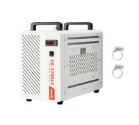 VEVOR Refroidisseur d'Eau Industriel 1600 W Refroidisseur d'Eau avec Compresseur Système de Refroidissement pour Machine de Gravure Laser CO2 et Tubes Laser, avec Réservoir 7 L, Débit Maximal 13 L/min