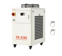 VEVOR Refroidisseur d'Eau Industriel 5000 W Refroidisseur d'Eau avec Compresseur Système de Refroidissement pour Machine de Gravure Laser CO2 et Tube Laser, avec Réservoir 15 L, Débit Maximal 70 L/min