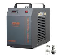 VEVOR Refroidisseur d'Eau Industriel CW-5200, Système de Refroidissement à Compresseur Intégré, Capacité 7 L, Débit 13 L/Min pour Machine de Gravure Laser CO2