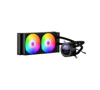 VEVOR Refroidisseur Eau pour Processeur AIO, Refroidisseur Liquide PC avec 2 Ventilateurs Pompe PWN 120 mm, Écran LCD 2,1'', Lumière ARGB, Compatible avec Intel 115X/1366/2011/1700/1200, AMD AM4/AM5