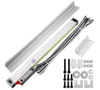 VEVOR Règle linéaire pour tour - 300 mm Règle linéaire de précision à haute précision de 0,0002", longueur de mesure optique, règle linéaire en verre