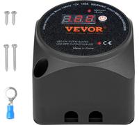 VEVOR Isolateur de batterie double, 12 V 140 A, relais sensible à la tension VSR avec écran LCD, modes manuel et automatique pour ATV, UTV, camping-car tout-terrain, caravane, camion, bateau, yacht
