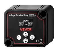 VEVOR Relais Sensible à la Tension 12 V 140 A Isolateur de Batterie Double Intelligent VSR Manuel et Automatique pour Batteries Lithium-ion Plomb-acide pour Voiture Camion Camping-car UTV VTT Bateau