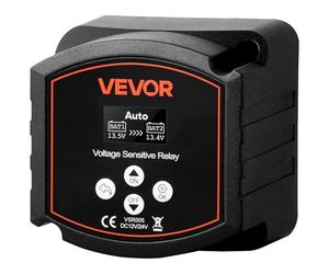 VEVOR Relais Sensible à la Tension 12 V 300 A Isolateur de Batterie Double Intelligent VSR Manuel et Automatique pour Batteries Lithium-ion Plomb-acide pour Voiture Camion Camping-car UTV VTT Bateau