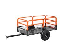 VEVOR Remorque à Benne Basculante, 623 L, Remorque de Tracteur Tondeuse à Gazon de Jardin en Acier, Capacité de Charge 725,75 kg, avec Pneus 40,64 cm, Chariot de Transport à Déversement pour VTT, UTV