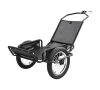 VEVOR Remorque Cargo pour Vélo, Remorque de Chasse Pliable, Capacité de Charge 145 kg, avec Cadre Robuste en Acier au Carbone, Roues de 406 mm, Réflecteur, Compatible avec Roues de Vélo 559-711 mm