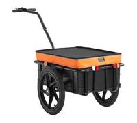 VEVOR Remorque de vélo, capacité de Charge de 40 kg, Chariot de vélo, Rangement Compact Pliable avec attelage Universel, Housse étanche, Roues de 406 mm, Convient aux Roues de vélo de 640 mm à 711 mm