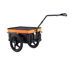 VEVOR Remorque de vélo, capacité de charge de 40 kg, chariot de vélo, rangement compact pliable avec attelage universel, housse étanche, roues de 406 mm, convient aux roues de vélo de 640 mm à 711 mm