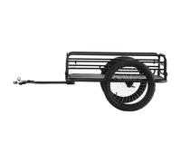 VEVOR Remorque de vélo, capacité de charge de 125 kg, chariot de vélo, rangement compact pliable et dégagement rapide, roues de 508 mm, s'adapte à la plupart des roues de vélo, en acier au carbone