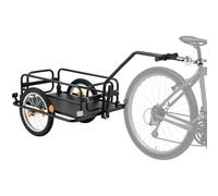 VEVOR Remorque de vélo, Chariot de vélo, Rangement Compact Pliable avec attelage Universel, Housse étanch