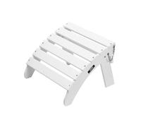 VEVOR Repose-pieds Pliable Adirondack, 450x500x350 mm, en PEHD, Résistant aux Intempéries pour Chaise Adirondack, Montage Facile, pour Extérieur, Patio, Porche, Piscine, Pelouse, Arrière-cour, Blanc