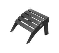 VEVOR Repose-pieds Pliable Adirondack, 475x500x330 mm, en PEHD, Résistant aux Intempéries pour Chaise Adirondack, Montage Facile, pour Extérieur, Patio, Porche, Piscine, Pelouse, Arrière-cour, Noir