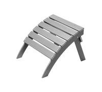 VEVOR Repose-pieds Pliable Adirondack, 547x480x377 mm, en PEHD, Résistant aux Intempéries pour Chaise Adirondack, Montage Facile, pour Extérieur, Patio, Porche, Piscine, Pelouse, Arrière-cour, Gris