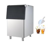 VEVOR Réserve à Glaçons pour Machine à Glace Cube, Bac de Stockage de Glaçons Capacité de 113 kg, pour Bar Café Restaurant Débits de Boissons, en Inox, avec Pieds en Caoutchouc Antidérapants Réglables