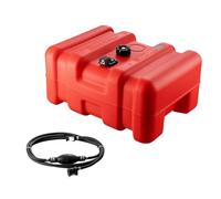 VEVOR Reservoir de carburant marin 55 L, bidon essence portable pour bateaux hors-bord, en plastique avec tuyau, facile à transporter