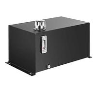 VEVOR Réservoir hydraulique Réservoir d'huile Réservoir de carburant 38 L Acier avec filtre/jauge de température