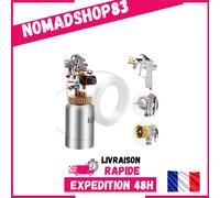 VEVOR Réservoir de Peinture sous Pression 2 L avec 2 Pistolets Pulvérisateurs