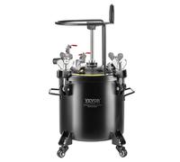VEVOR Réservoir de peinture sous pression 20 L – en acier, pression 70 psi réglable, roulettes