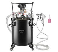 VEVOR Réservoir de Peinture sous Pression 30 L, Pot de Pression de Peinture Agitation Automatique, Système de Pulvérisation de Peinture avec Pistolet et Tuyaux, Pression Réglable 70 PSI, Décoration
