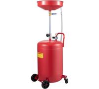 VEVOR Réservoir de vidange d'huile usagée, 20 gallons, vidange d'huile portable, réservoir de vidange à air, vidange d'huile, réservoir de vidange d'huile, transfert de carburant liquide, vidange, hau