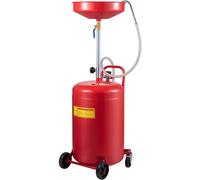 VEVOR Réservoir de vidange d'huile usagée, 20 gallons, vidange d'huile portable, réservoir de vidange à air, vidange d'huile, réservoir de vidange d'huile, vidange de transfert de carburant liquide, h