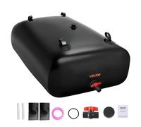 VEVOR Réservoir d'eau Souple 1000 L, Vessie de Stockage Eau Pliable, Sac Conteneur d'eau PVC 1000D de Grande Capacité, pour Irrigation de Jardin, Camping, Camping-Car, Prévention des Incendies, Noir