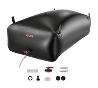 VEVOR Réservoir d'Eau Souple 1000 L Vessie de Stockage Eau Pliable Sac Conteneur Eau PVC 1000D pour Irrigation de Jardin, Camping, Camping-car, Utilisation Extérieur, Stockage Urgence, Résistant, Noir