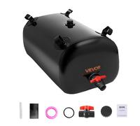 VEVOR Réservoir d'Eau Souple 113 L, Vessie de Stockage Eau Pliable, Sac Conteneur d'Eau PVC 1000D de Grande Capacité, pour Irrigation de Jardin, Camping, Camping-car, Prévention des Incendies, Noir