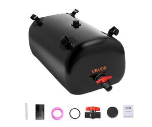 VEVOR Réservoir d'Eau Souple 113 L, Vessie de Stockage Eau Pliable, Sac Conteneur d'Eau PVC 1000D de Grande Capacité, pour Irrigation de Jardin, Camping, Camping-car, Prévention des Incendies, Noir