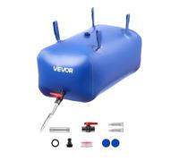 VEVOR Réservoir d'Eau Souple 113 L, Vessie de Stockage Eau Pliable, Sac Conteneur d'Eau PVC Grande Capacité, pour Irrigation Jardin, Camping, Camping-car, Utilisation Extérieur, Stockage Urgence, Bleu