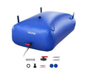 VEVOR Réservoir d'Eau Souple 330 L Vessie de Stockage Eau Pliable Sac Conteneur Eau PVC 1000D pour Irrigation de Jardin, Camping, Camping-car, Utilisation Extérieur, Stockage Urgence, Résistant, Bleu