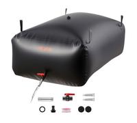 VEVOR Réservoir d'Eau Souple 540 L, Vessie de Stockage Eau Pliable, Sac Conteneur d'Eau PVC Grande Capacité, pour Irrigation Jardin, Camping, Camping-car, Utilisation Extérieur, Stockage Urgence, Noir