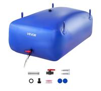 VEVOR Réservoir d'Eau Souple Vessie de Stockage Eau Pliable 540 L Bleu PVC 1000D