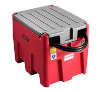VEVOR Réservoir Diesel Essence Portable 220 L Cuve de Ravitaillement 40 L/min Pompe de Transfert 12 V, Tuyau 4 m, Pistolet de Ravitaillement Auto, Réservoir pour Transfert Transport Carburant, Rouge