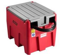 Réservoir Diesel Essence Portable 220 L-VEVOR-Cuve de Ravitaillement 40 L/min Pompe de Transfert 12 V, Tuyau 4 m-Rouge