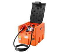 VEVOR Réservoir Diesel Portable, 182 L, Cuve de Ravitaillement Carburant, Pompe de Transfert 12 V, 40 L/min, Tuyau 4 m, Buse Ravitaillement Auto, pour Véhicules Appareils Agriculture Industrie, Orange