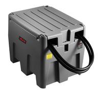 VEVOR Réservoir Diesel Portable 220 L Cuve de Ravitaillement 40 L/min avec Pompe de Transfert Électrique 12 V Tuyau en Caoutchouc 4 m Réservoir de Transfert Diesel pour Transport de Carburant, Gris