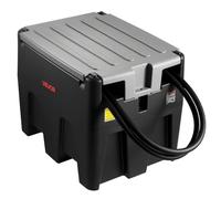 VEVOR Réservoir Diesel Portable 220 L Cuve de Ravitaillement 40 L/min avec Pompe de Transfert Électrique 12 V Tuyau en Caoutchouc 4 m Réservoir de Transfert Diesel pour Transport de Carburant, Noir