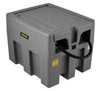 VEVOR Réservoir Diesel Portable 220 L Cuve de Ravitaillement 40 L/min avec Pompe de Transfert Électrique 12 V Tuyau en Caoutchouc 4 m Réservoir de Transfert Diesel pour Transport de Carburant, Gris