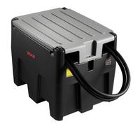 VEVOR Réservoir Diesel Portable 220 L Cuve de Ravitaillement 40 L/min avec Pompe de Transfert Électrique 12 V Tuyau en Caoutchouc 4 m Réservoir de Transfert Diesel pour Transport de Carburant, Noir