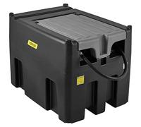 VEVOR Réservoir Diesel Portable 439 L Cuve de Ravitaillement Polyéthylène avec Pompe de Transfert 12 V Jauge de Carburant Tuyau 4 m Buse Ravitaillement pour Véhicules Appareils Agriculture Industrie