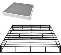 VEVOR Sommier tapissier pour très Grand lit, Cadre de lit King Size avec Tissu Lavable, Structure en métal Robuste, 2010 x 1925 x 230 mm, capacité de Charge maximale de 1587,57 kg, Assemblage Facile