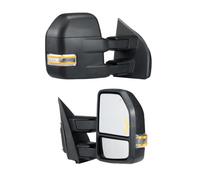 VEVOR Rétroviseurs de remorquage, paire de gauche et droit, miroir de remorquage chauffant électrique pour Ford F150 2015-2018, signal lumineux et lumière de flaque d'eau, verre plan et convexe, noir