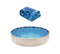VEVOR Revêtement de Piscine Ronde Doublure Durable Style Chevauchement 244x147cm