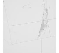 VEVOR Revêtement de sol en vinyle auto-adhésif 9900 mm x 600 mm, dalle de sol marbre blanche, 1,5 mm d'épaisseur, pour cuisine, salle à manger et salle de bain, facile pour la décoration de la maison