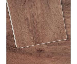 VEVOR Revêtement de sol en vinyle emboîtables, 1220x185x5,5 mm, dalles de sol de motif grain de bois marron foncé 10PCS pour cuisine, salle à manger, chambres, salles de bains, décoration de la maison
